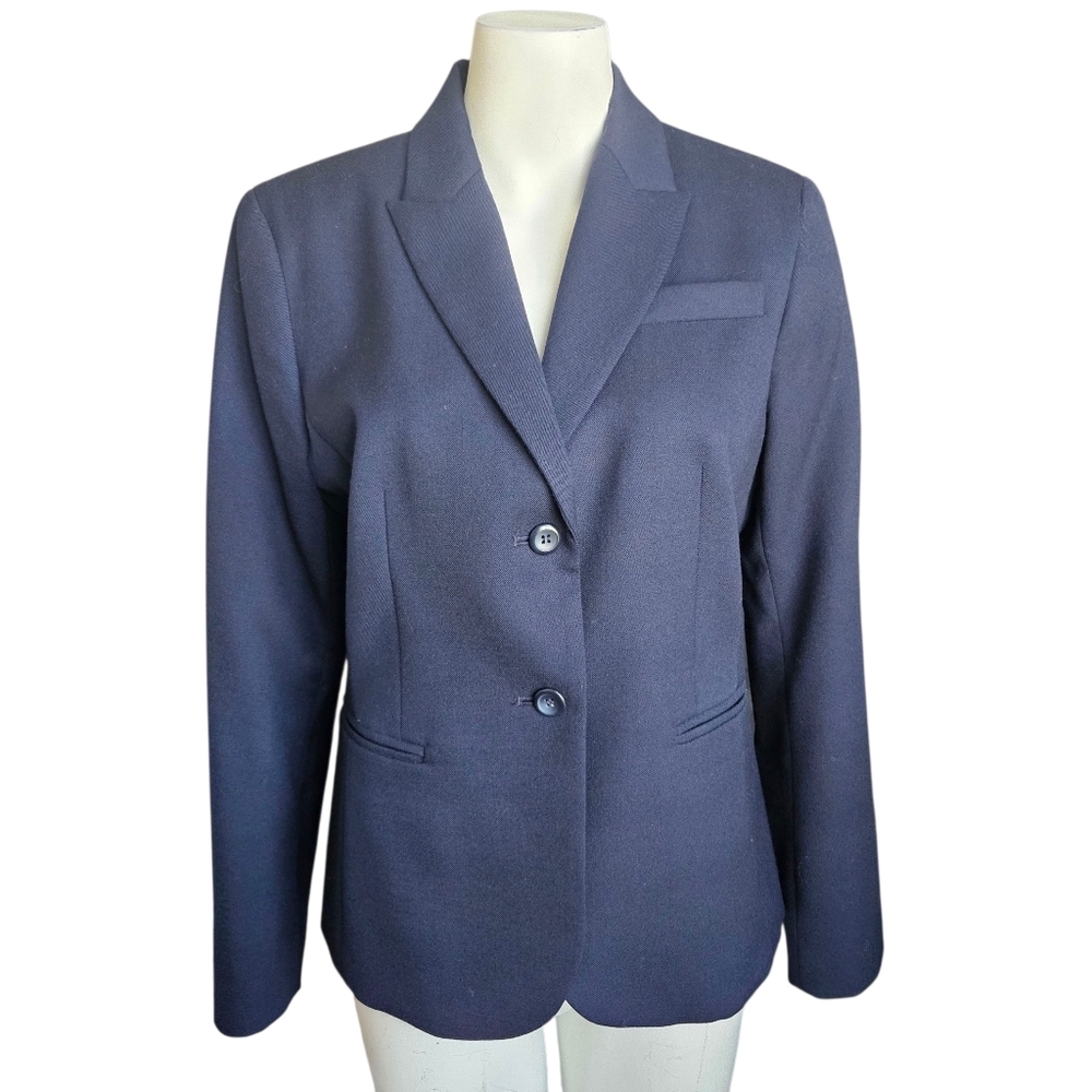 Pendleton Women's Blazer 10 Virgin Wool Blue Jacket Office Career‎ Business